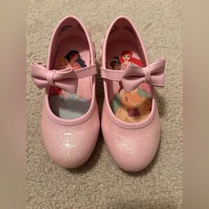 Disney Pink Glitter Bow Kids Dress Shoes